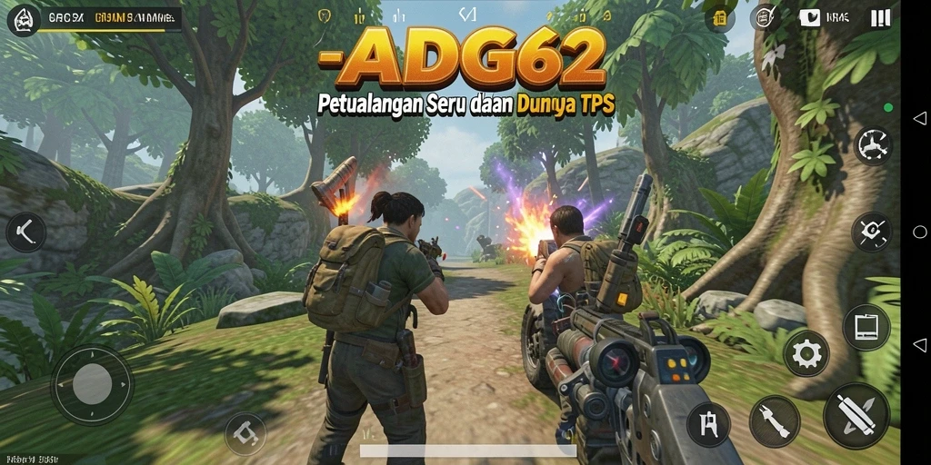 Tampilan gameplay seru dan mendalam di ADG62.