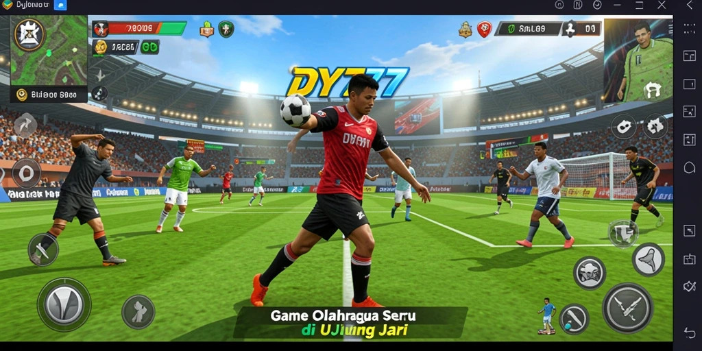 Tampilan menarik dari gameplay olahraga DY777 yang seru.