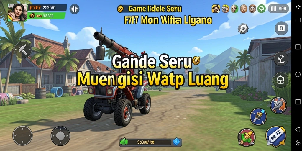 Tampilan gameplay F7F7 yang menarik dalam mode Idle.