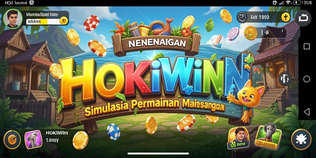 Screenshot HOKIWIN menunjukkan pengalaman gameplay simulasi yang realistis.