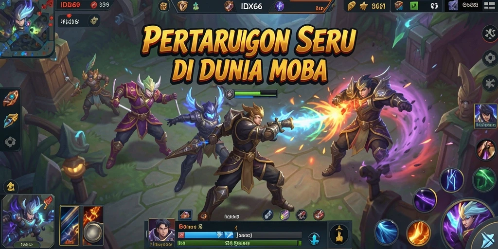 Tampilan menarik dari gameplay IDX66 dengan pertarungan seru.
