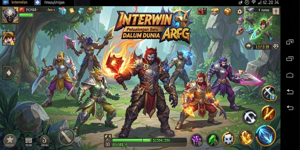 Tampilan gameplay seru di dunia ARPG INTERWIN.