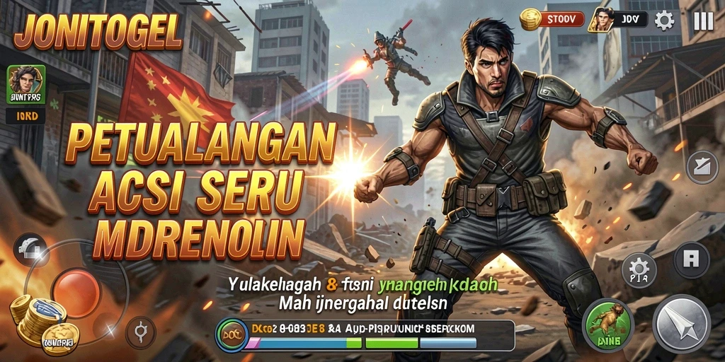 Tampilan gameplay seru dari JONITOGEL dengan aksi mendebarkan.