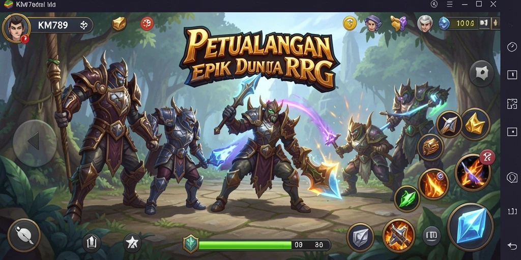 Gameplay menakjubkan di dunia RPG yang penuh petualangan.