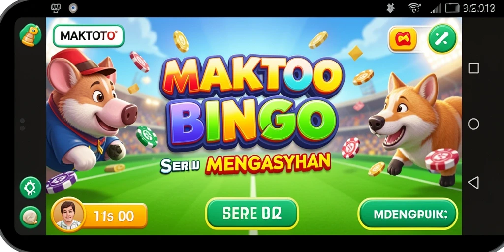 Screenshot MAKTOTO menampilkan aksi seru permainan Bingo.