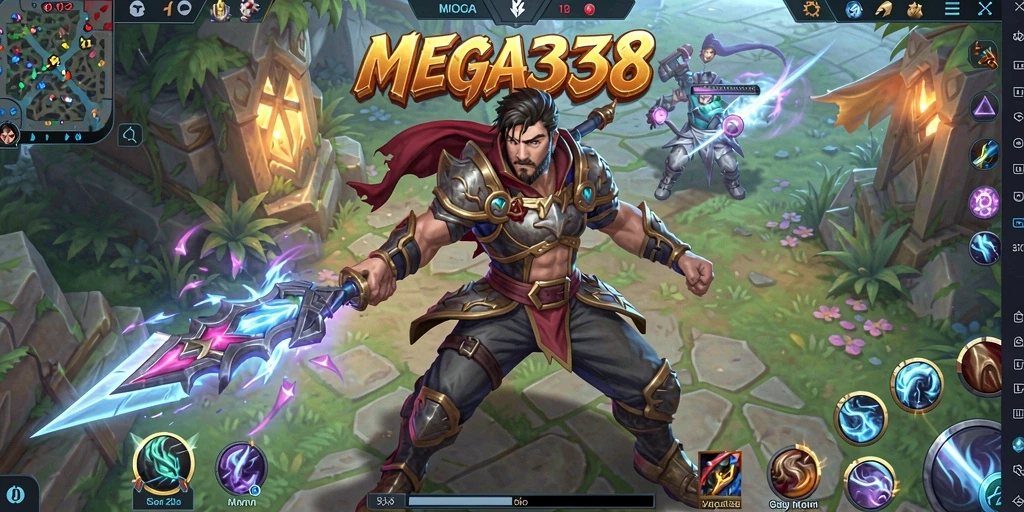 Screenshot gameplay MEGA338 dengan aksi karakter yang mendebarkan.