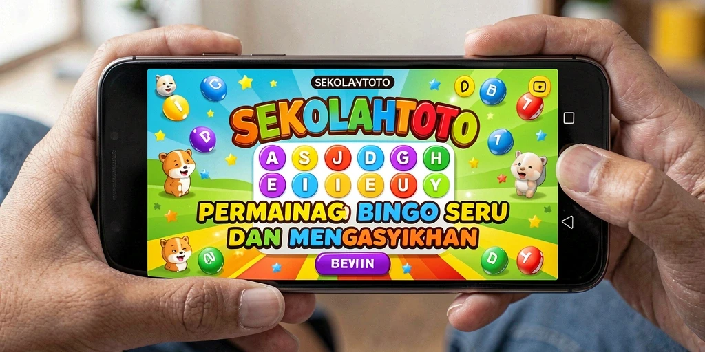 Tampilan gameplay seru dari SEKOLAHTOTO, aplikasi Bingo yang mendebarkan.