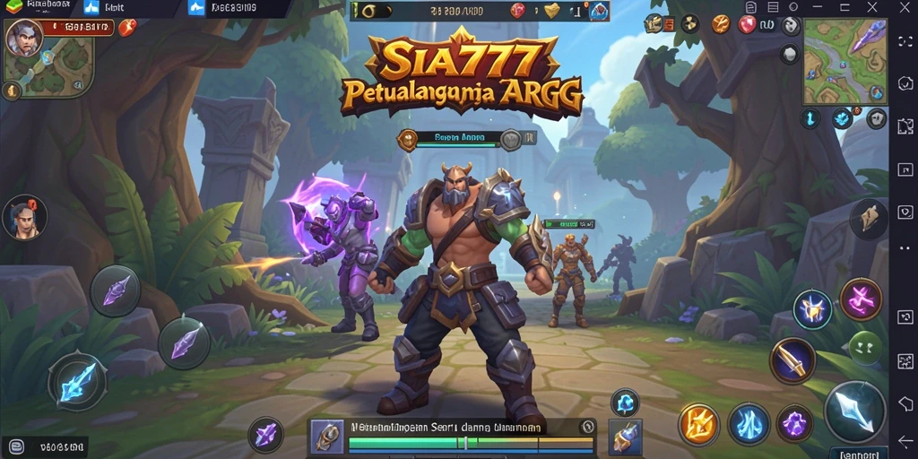 Tangkapan layar utama SIA777 menampilkan aksi pertarungan yang dinamis dalam gameplay ARPG.