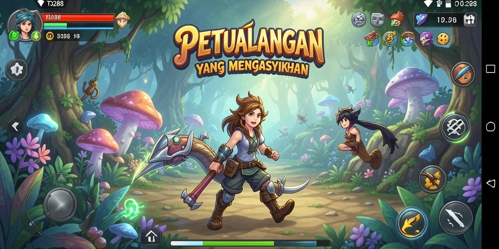 Screenshot TO288 menampilkan aksi seru dalam gameplay petualangan.